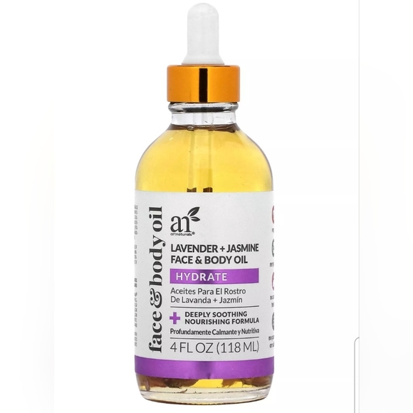 Face & Body Oil, Lavender + Jasmine , 4 fl oz (118 ml) - Picture 1 of 2